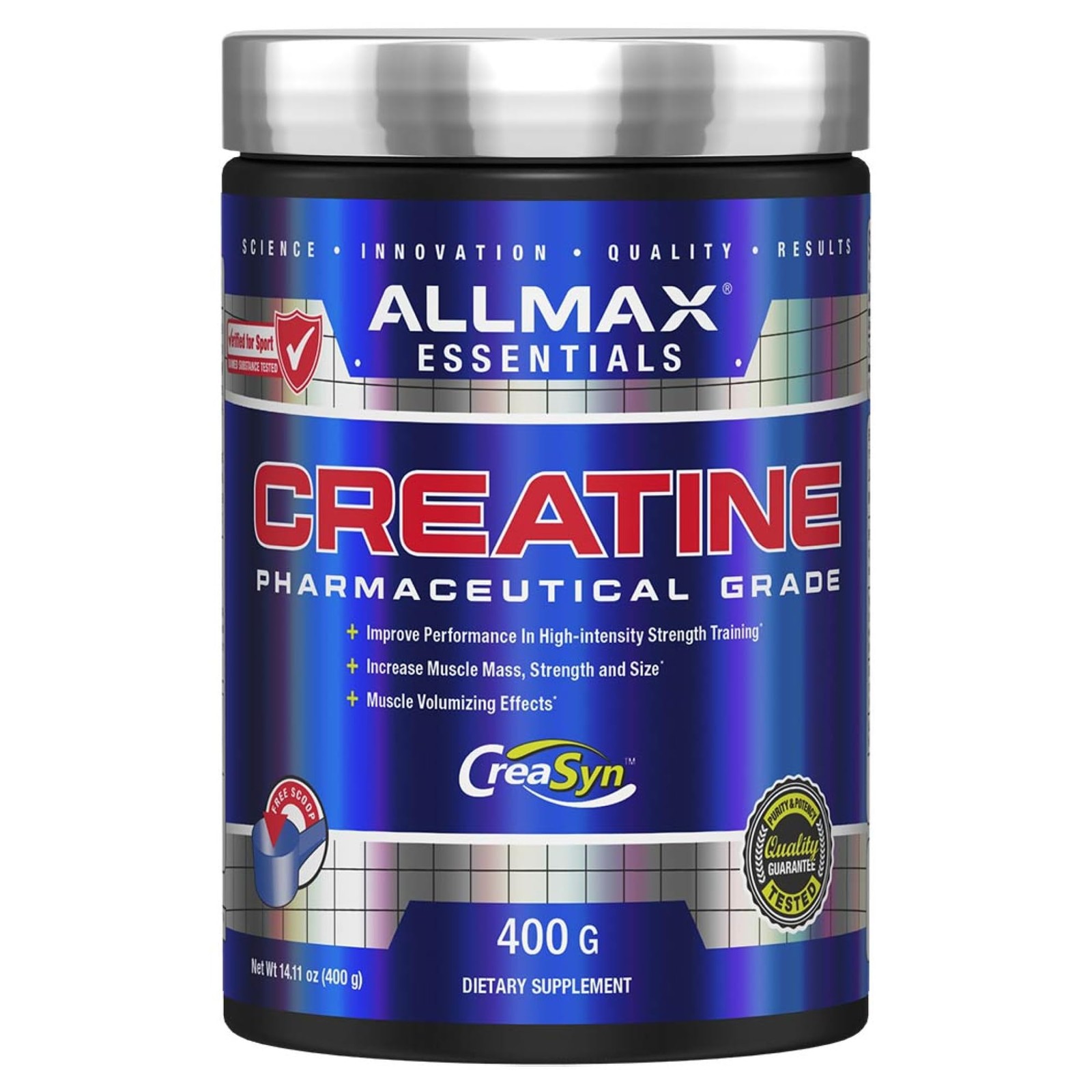 ALLMAX Nutrition Creatine Monohydrate Powder 400g Unflavored Micronized