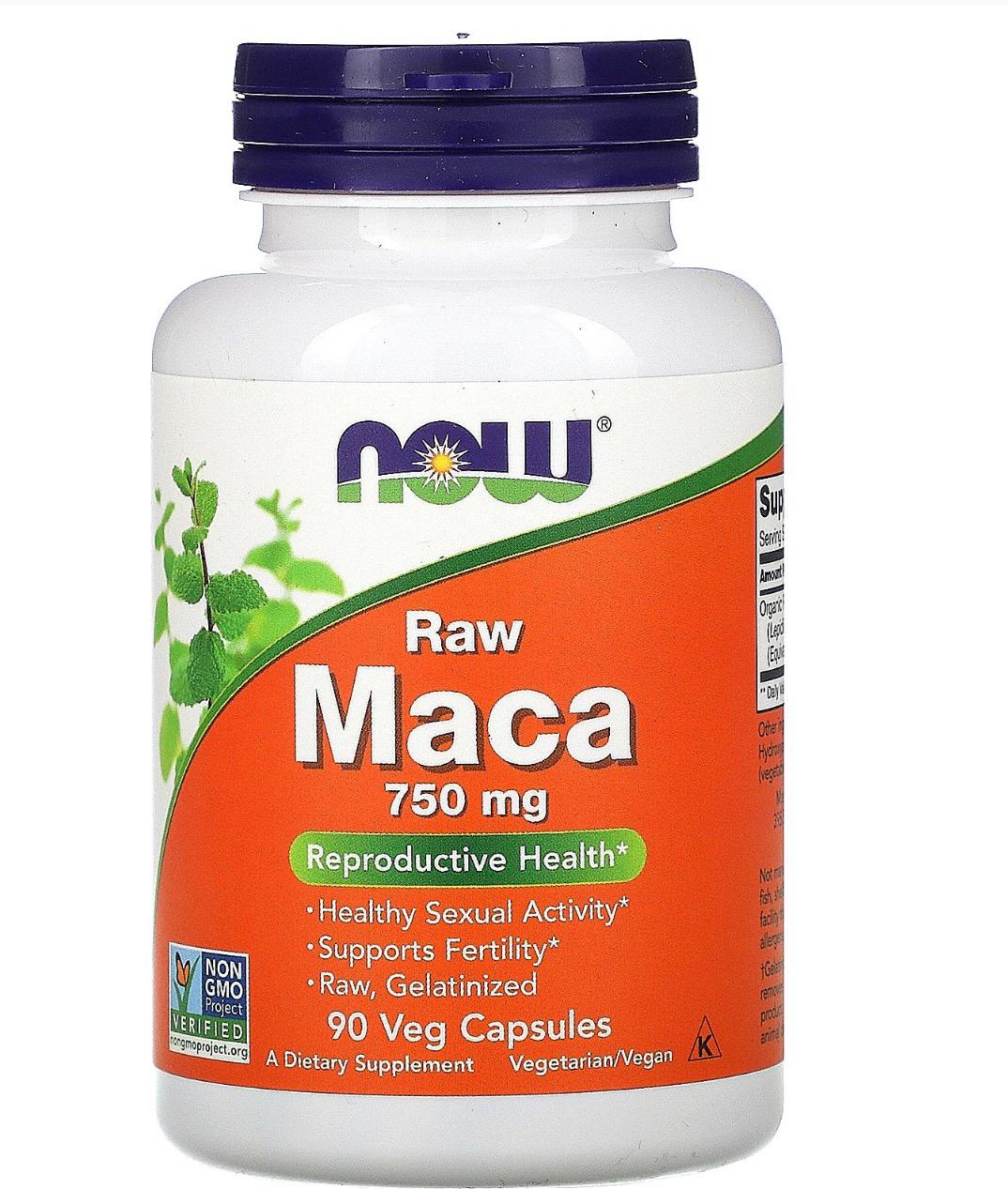 Now Foods Raw Maca 750mg